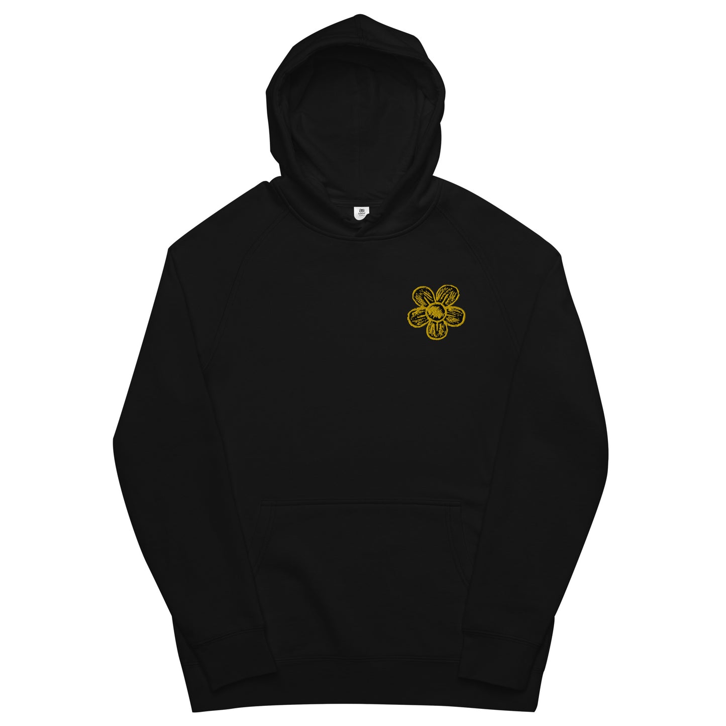 black with golden flower hoodie